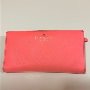 Pretty Kate Spade Small Pink Wallet!! EUC!